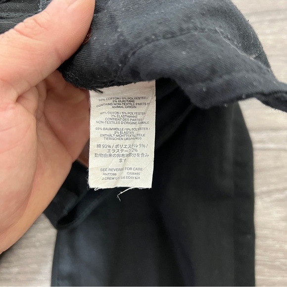 J.Crew Lookout High Rise Skinny Women’s Black Size 27 - Picture 4 of 10